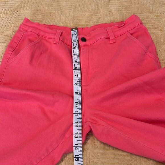 1 pr pink Diane Gilman 1 pr brown Denim & co shorts size 8 both are stretchy EUC - Picture 5 of 15